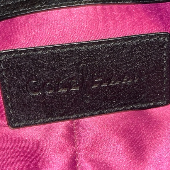 Cole Haan Black Pebble Leather Hand/Shoulder Bag - Picture 10 of 14